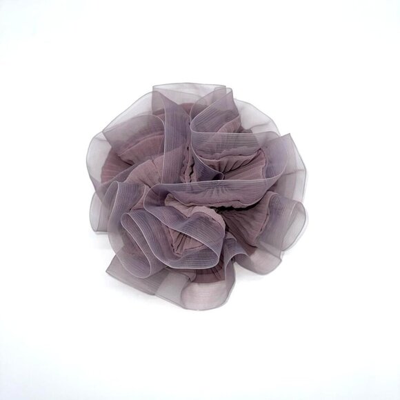 Large Chiffon Organza Hair Scrunchies Set for Women Elegant Ponytail Holders